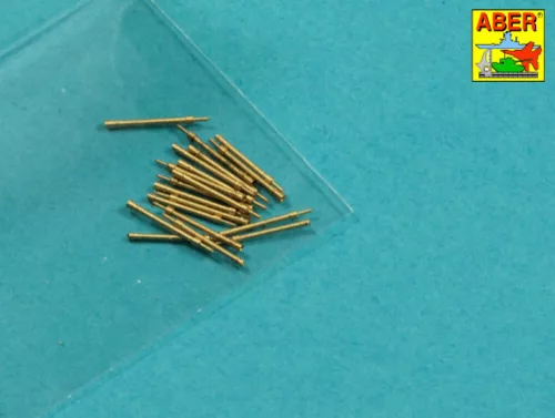 Aber Models Set of 20 pcs 20 mm L/65 barrels MG C/30 for German ships - német hajók – 20 db 20 mm-es L/65 MG C/30 lövegcső