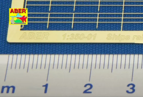 Aber Models Railing 3 bar horizontal - 3 soros hajókorlát, vízszintes