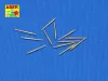 Aber Models 12 pcs 127 mm long barrels for Japan ships - japán hajók – 12 db 127 mm-es hosszú lövegcső