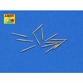   Aber Models 12 pcs 127 mm long barrels for Japan ships - japán hajók – 12 db 127 mm-es hosszú lövegcső