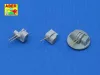 Aber Models 12 pcs 127 mm long barrels for Japan ships - japán hajók – 12 db 127 mm-es hosszú lövegcső