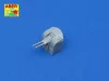 Aber Models 12 pcs 127 mm short barrels for Japan ships - japán hajók – 12 db 127 mm-es rövid lövegcső