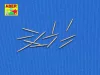 Aber Models 12 pcs 127 mm short barrels for Japan ships - japán hajók – 12 db 127 mm-es rövid lövegcső
