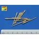 Aber Models Set of 9 pcs 406 mm barrels Missouri - készlet: 9 db 406 mm-es lövegcső Missouri