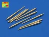 Aber Models Set of 9 pcs 406 mm long barrels North Carolina - készlet: 9 db 406 mm-es hosszú lövegcső North Carolina