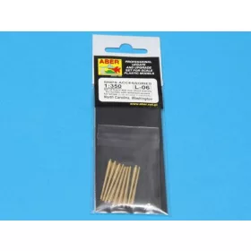   Aber Models Set of 9 pcs 406 mm short barrels for North Carolina - 9 db 406 mm-es rövid lövegcső