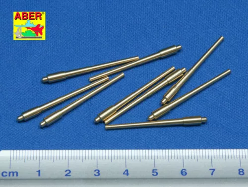 Aber Models Set of 9 pcs 406 mm short barrels for North Carolina - 9 db 406 mm-es rövid lövegcső