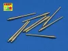 Aber Models Set of 9 pcs 406 mm short barrels for North Carolina - 9 db 406 mm-es rövid lövegcső