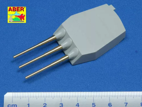 Aber Models Set of 9 pcs 406 mm short barrels for North Carolina - 9 db 406 mm-es rövid lövegcső