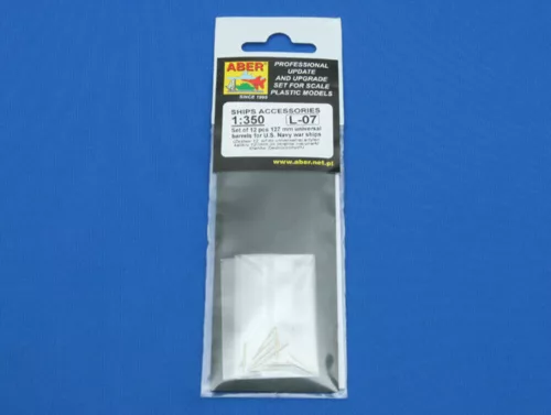 Aber Models Set of pcs 127 mm barrels for U.S.Navy ships - amerikaiNavy hajók – db 127 mm-es lövegcső
