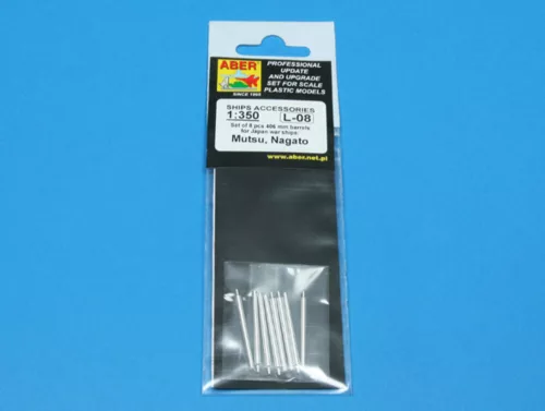 Aber Models 8 pcs 406 mm barrels for Nagato - 8 db 406 mm-es lövegcső