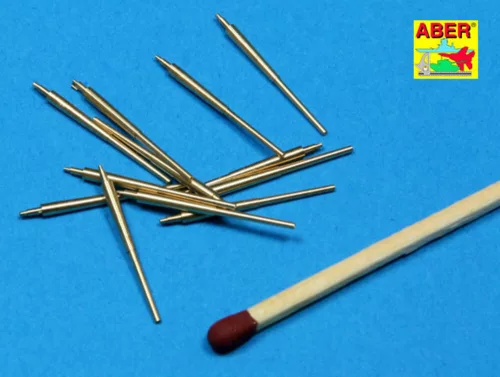 Aber Models 12 pcs 150 mm barrels for Bismarck - Bismarck – 12 db 150 mm-es lövegcső