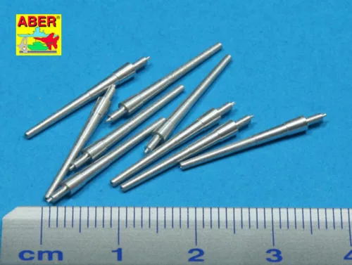 Aber Models Set of 9 pcs 203 mm barrels for San Francisco type - San Francisco típus – 9 db 203 mm-es lövegcső
