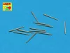 Aber Models Set of 12 pcs 76,2 mm barrels for USN - 12 db 76,2 mm-es lövegcső