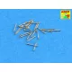 Aber Models Set of 20 pcs 13 mm type 93 A/A barrels - készlet: 20 db 13 mm-es típus 93 légvédelmi lövegcső