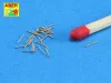 Aber Models Set of 20 pcs 13 mm type 93 A/A barrels - készlet: 20 db 13 mm-es típus 93 légvédelmi lövegcső
