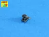 Aber Models Set of 20 pcs 13 mm type 93 A/A barrels - készlet: 20 db 13 mm-es típus 93 légvédelmi lövegcső