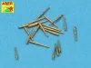 Aber Models Set of 20 pcs 28 mm (1,1in)barrels for US Navy - amerikai hadihajók – 20 db 28 mm-es (1,1 hüvelykes) lövegcső