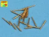 Aber Models Set of 20 pcs 28 mm (1,1in)barrels for US Navy - amerikai hadihajók – 20 db 28 mm-es (1,1 hüvelykes) lövegcső