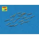 Aber Models 20 pcs 12,7 mm Browning barrels - 12,7 mm-es Browning géppuskacsövek – 20 db