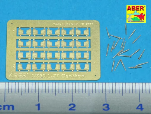 Aber Models 20 pcs 20 mm L/70 Oerlikon Mk.10 barrels - 20 db 20 mm-es L/70 Oerlikon Mk.10 lövegcső