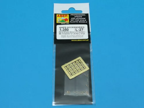 Aber Models 20 pcs 20 mm L/70 Oerlikon Mk.10 barrels - 20 db 20 mm-es L/70 Oerlikon Mk.10 lövegcső