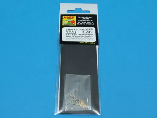 Aber Models 16 pcs 102 mm Q.F. Mk.XVI barrels - 16 db 102 mm-es Q.F. Mk.XVI lövegcső