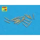 Aber Models 20 pcs 12,7mm Vickers Mk.III MG barrels - 12,7 mm-es Vickers Mk.III géppuskacsövek – 20 db