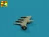 Aber Models 20 pcs 12,7mm Vickers Mk.III MG barrels - 12,7 mm-es Vickers Mk.III géppuskacsövek – 20 db