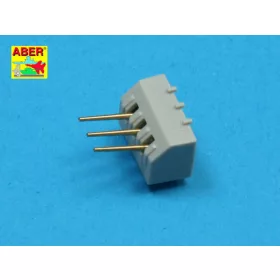   Aber Models Set of 16 pcs 102 mm type BL Mk.IX barrels for Royal Navy - Brit Királyi Haditengerészet – 16 db 102 mm-es BL Mk.IX lövegcső
