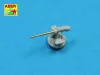Aber Models Set of 16 pcs 102mm QF Mk.V barrels for Roval - 16 db 102 mm-es QF Mk.V lövegcső