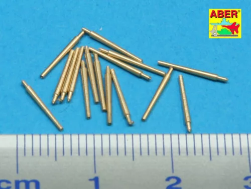 Aber Models Set of 16 pcs 102mm QF Mk.V barrels for Roval - 16 db 102 mm-es QF Mk.V lövegcső