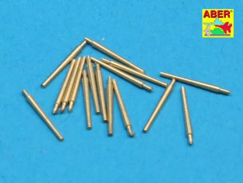 Aber Models Set of 16 pcs 102mm QF Mk.V barrels for Roval - 16 db 102 mm-es QF Mk.V lövegcső