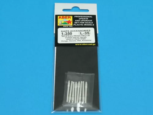 Aber Models Set of 8 pcs 356 mm barrels for Kongo - 8 db 356 mm-es lövegcső