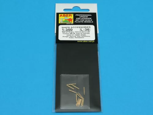 Aber Models Set of 14 pcs 152 mm barrels for Kongo - 14 db 152 mm-es lövegcső