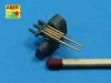 Aber Models Set of 8 pcs 127 mm barrels with recoil for japan ships - japán hajók – 8 db 127 mm-es recoil lövegcső