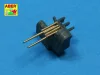 Aber Models Set of 8 pcs 127 mm barrels with recoil for japan ships - japán hajók – 8 db 127 mm-es recoil lövegcső