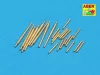 Aber Models Set of 8 pcs 127 mm barrels with recoil for japan ships - japán hajók – 8 db 127 mm-es recoil lövegcső