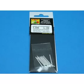   Aber Models 8 pcs 380mm short barrels for Richeulieu - Richelieu csatahajó – 8 db rövid 380 mm-es lövegcső