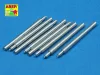 Aber Models 8 pcs 380mm short barrels for Richeulieu - Richelieu csatahajó – 8 db rövid 380 mm-es lövegcső
