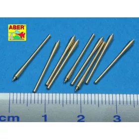   Aber Models 9 pcs 152 mm barrels for Richeulieu - Richelieu csatahajó – 9 db 152 mm-es lövegcső