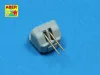 Aber Models 12 pcs 100mm barrels for French ships - francia hajók – 12 db 100 mm-es lövegcső