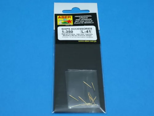 Aber Models 12 pcs 100mm barrels for French ships - francia hajók – 12 db 100 mm-es lövegcső