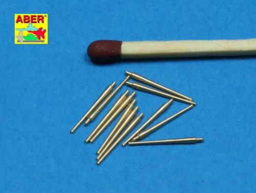 Aber Models 12 pcs 100mm barrels for French ships - francia hajók – 12 db 100 mm-es lövegcső