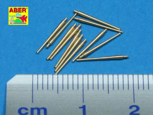 Aber Models 12 pcs 100mm barrels for French ships - francia hajók – 12 db 100 mm-es lövegcső