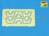 Aber Models 6 pcs 4 cm Flak 28 barrels with shields - 4 cm-es Flak 28 lövegcsövek védőpajzsokkal – 6 db