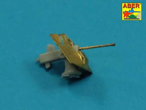 Aber Models 6 pcs 4 cm Flak 28 barrels with shields - 4 cm-es Flak 28 lövegcsövek védőpajzsokkal – 6 db