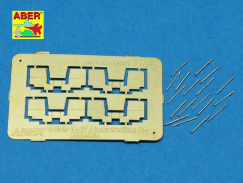 Aber Models 16 pcs 2cm barrels for Flakvierling 38 - 16 db 2 cm-es lövegcső