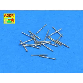   Aber Models Set of 20 pcs 37mm/54 breda gun barrels - készlet: 20 db 37 mm-es/54 breda fegyvercső