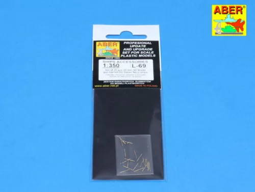 Aber Models Set of 20 pcs 20mm/65 breda gun - 20 darabos 20 mm/65 Breda gépágyú-készlet